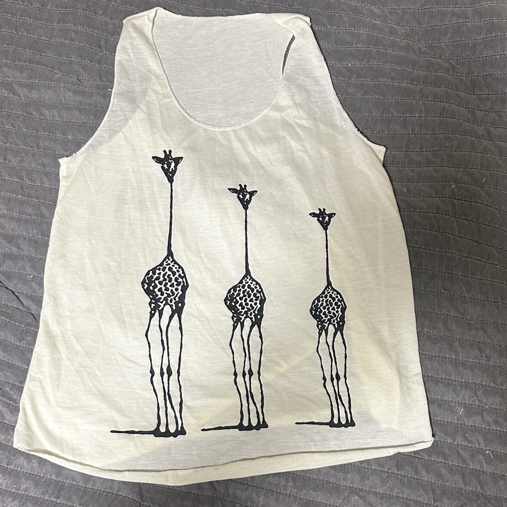 Giraffe Print Tank Top from Varenna Italy